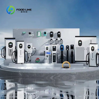 Customized 60kW Dual Gun DC Fast EV Charging Station, High Capacity Commercial EV Car Charger with Touch Screen & Card Swipe
