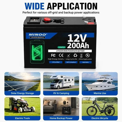 12V 200000mAh 21700 Lithium Battery Pack With USB Port BMS For Sprayer Electric Vehicle Solar Storage Camping
