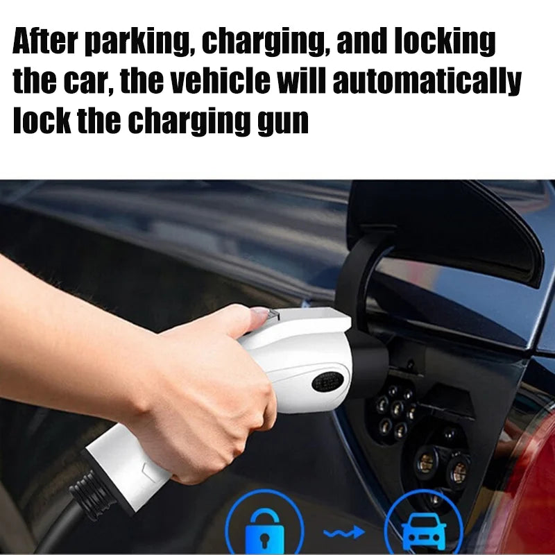 3.5KW 16A EV Portable Charger 3M 5M Cable Typ2 EU Plug Wallbox Adapter For Electric Vehicle