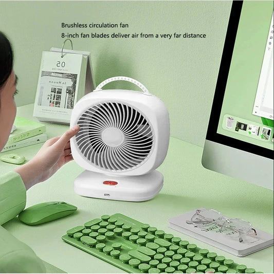 Wireless 2000mah Rechargeable Camping Fan Mini Desktop Fan High Wind Portable Rechargeable Fan Office Home Usb power supply
