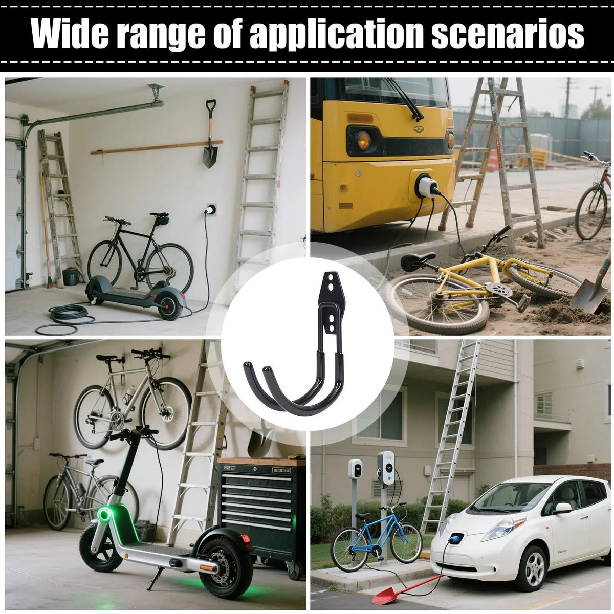 Electric vehicle charger wall mount bracket  EV Charger Holster Extension Organizer for Garage Truck Parking Lot
