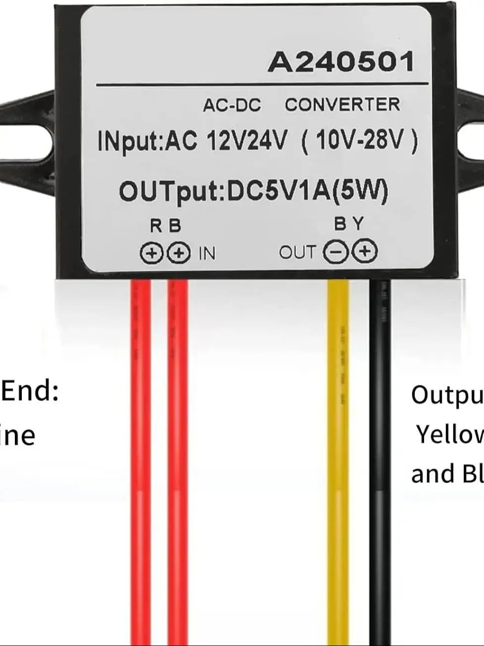 Voltage Power AC 12V 24V to DC 5V Voltage Regulator Power Module for Car Step Down Converter1A 2A 3A AC to DC 5C waterproof