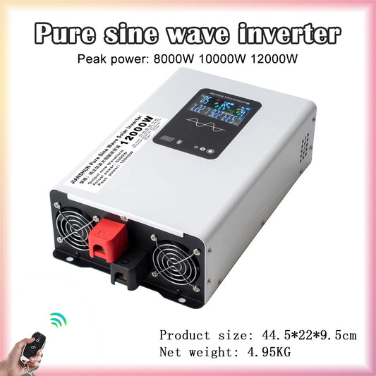 12000W 10000W 8000W Power Pure Sine Wave Inverter 12V 24v 220v 24V 48V 60V 72V To 110v Converter Solar Car Inverters Off Grid