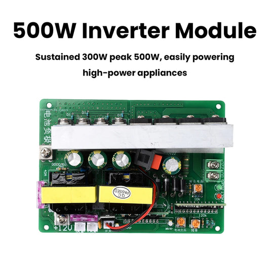 500W Inverter Module DC 12-14.5V to AC 220V Sine Wave DC-AC Step-Up Transformer Module With Switch and Fan Interface