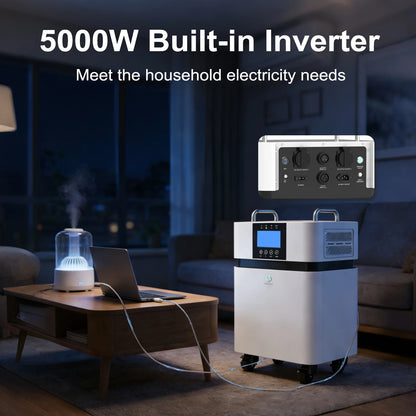 All in One Solar Power System 5kw Inverter and Lithium Battery 5kwh 8kwh 15kwh Portable Power Station Plug and Play Outdoor Use