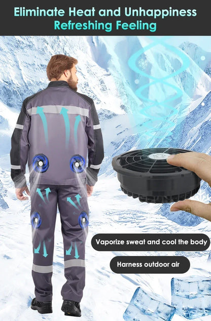 5V / 12V DC Cooling Fan 1 or 2 PCS For Air Conditioner Vest Jacket Summer Outdoor High Temperature Work Fishing Vest Cool Fans