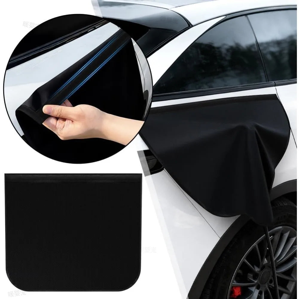Electric Vehicle Charger Port Rainproof Cover Electric Car Charger Plug Cover Waterproof PVC with Strong Magnetic Strip for EV