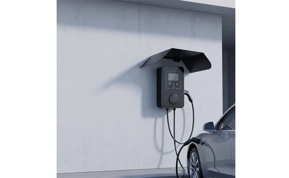 EV Charger Rain Cover Weatherproof EV Charger Cover Charging Station Canopy Wall-Mounted Charging Unit Protective Roof Aluminum