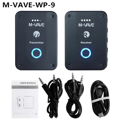 Dropshipping Wholesale M Vave WP9 Wireless Earphone Monitor 2.4GHz ISM Transmitter Receiver Support Stereo Mono Recording