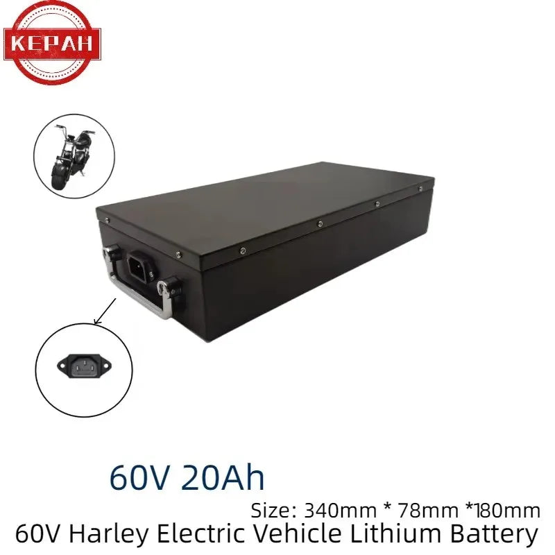 Electric  Lithium Battery Waterproof 18650 Battery 60V 20ah for Two Wheel Foldable Citycoco