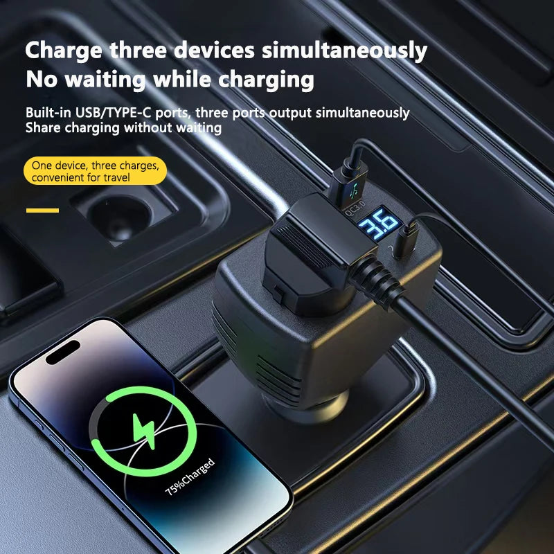 2025 Inverter 150W DC 12V To DC 220V Auto Power Inverter Car Voltage Converter Adapter Adaptor With USB Car Charger