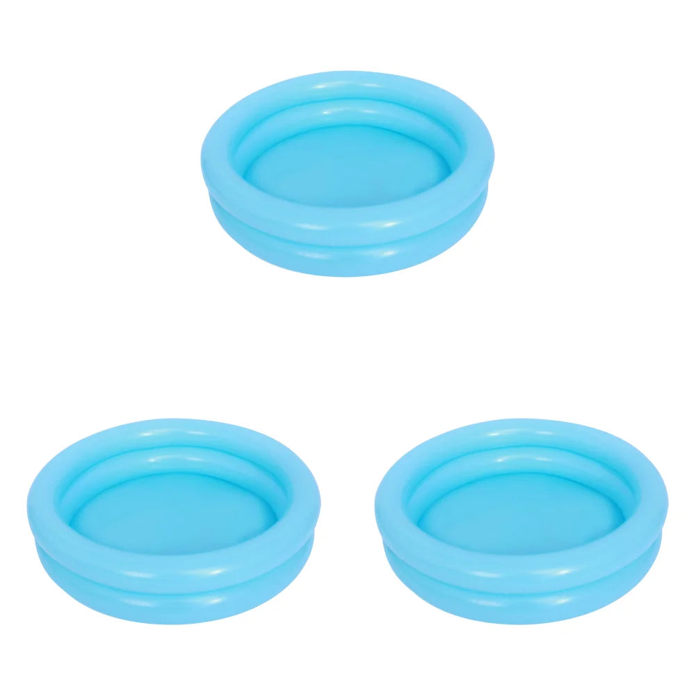 Round Inflatable Baby Toddlers Summer Swimming Pool Portable Inflatable Children Little Pump Pool Indoor Outdoor for 0-3Y Kids