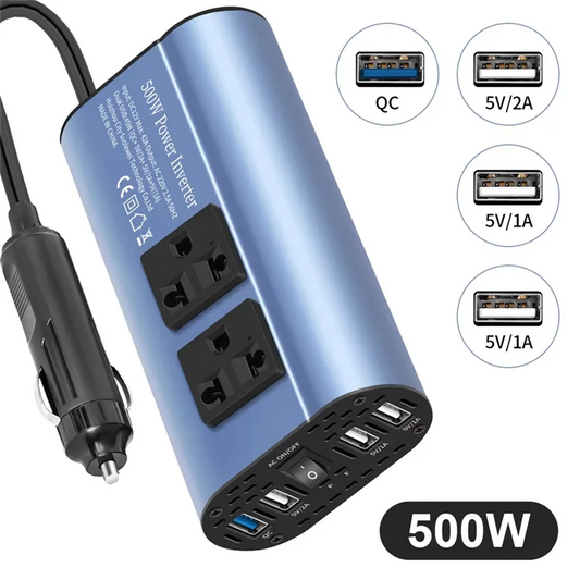 A69E500W Modified Wave Inverter 12V/24V To 220V Car Inverter Converter Modified Wave Inverter Portable Automotive Charger Invert