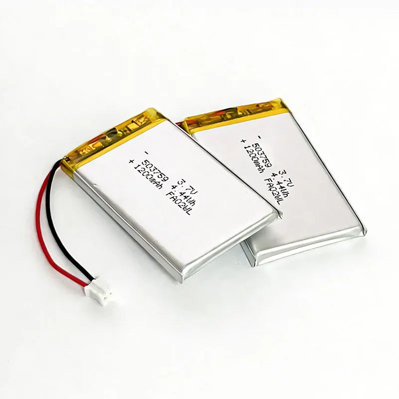 Lithium Polymer Battery 503759 3.7V 1200mAh LiPo Cell  Replacement Power For Bluetooth Headset Audio Stereo PSP POS