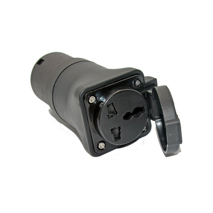 Type2 EV Charger Adapter EVSE IEC62196 Plug Adaptor For RV Camper Electric Scooter External Charging Socket AC 220V