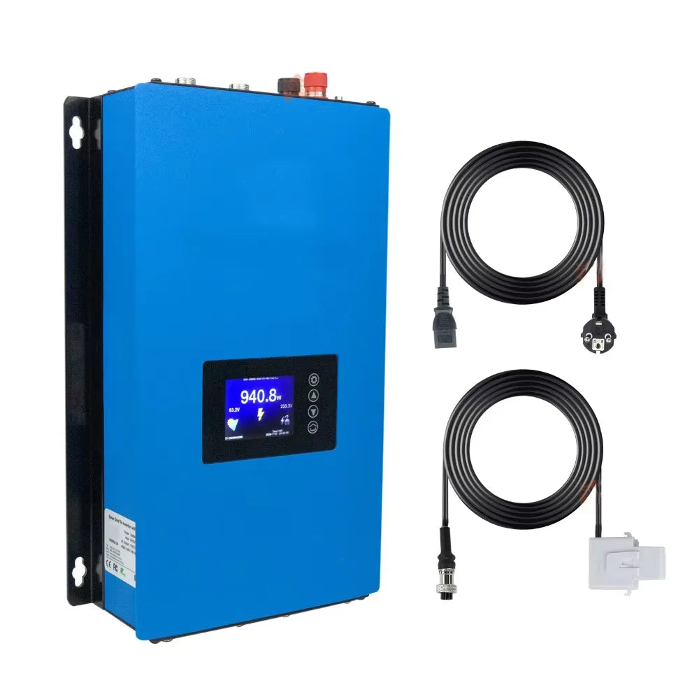SUN1000W 2000W Solar Grid Tie Inverter with Limiter for Solar Panel or Battery Dischage DC 22-65V/45-90V to AC 110V 120V  220V