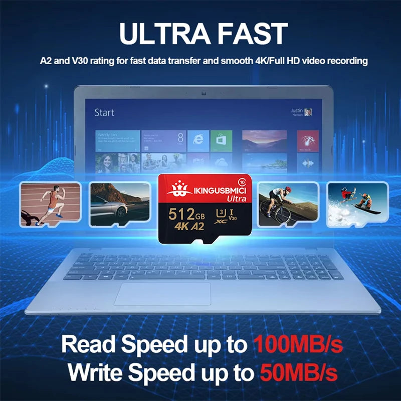 32gb 64gb 128gb 256gb 512gb Uhs-i Tf Card Smartphone Original Mini Sd Class Class 10 Reliable High Speed Quality Fast Premium