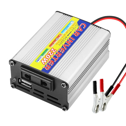 220W Power Inverter Conversion USB Battery Clip Portable Car Mounted Inverter DC 12V To AC 220V USB Voltage Transformer