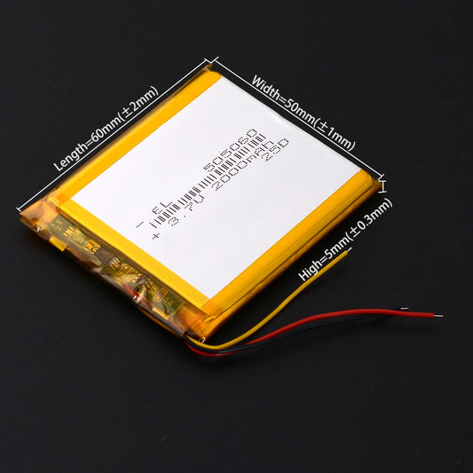 3Lines3.7v 1100mAh~2000mAh Lithium Li-ion Polymer Battery Lipo Batteries 305060 405060 505060 705060 805060 905060 105060 125060