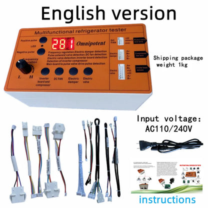 Refrigerator Inverter Board, Compressor, Solenoid Valve, Fan, Air Door, Electric Valve Inspection and Testing Tool for Faults