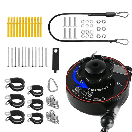 EV Charger Cable Holder Universal Wall Mount Protective EV Charger Cable Retractor for Outdoor Garage Ceiling Wall Parking Lot