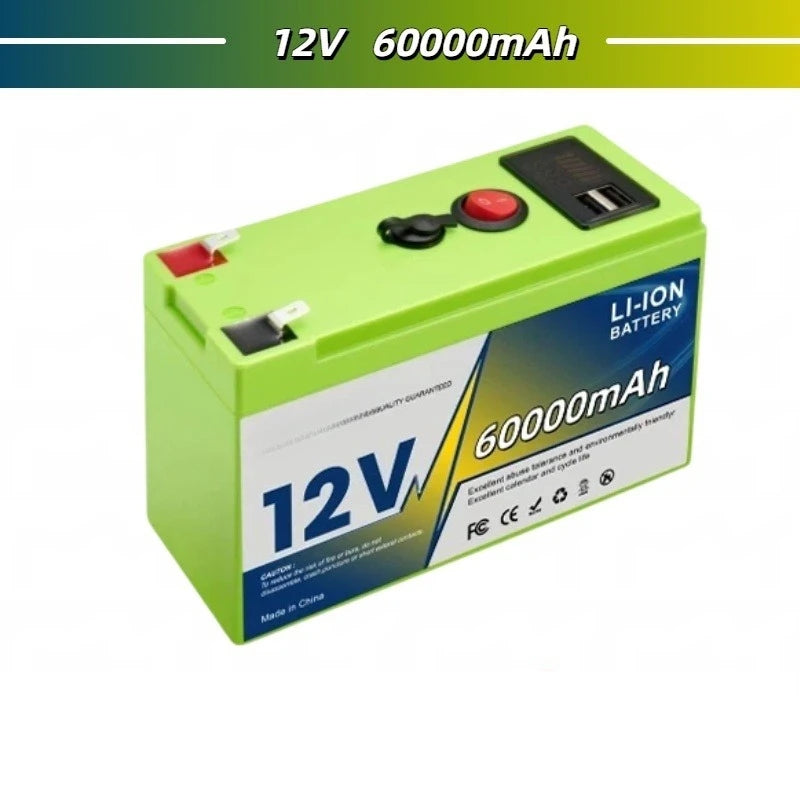 12V 18650 Lithium Battery 200Ah LiFePO4 Deep Cycle Built-in BMS Applicable To UPS Suitable for Children's Toy Cars Scooters