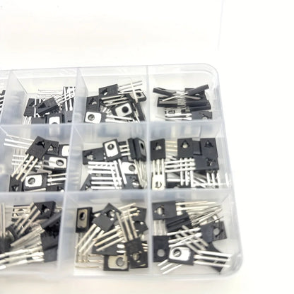 150pcs TO-126 Transistor Assortment Kit Pack B772 D882 BD139 BD140 C106 D669 B649 D237 D238 13003 BD136 BD235 BD438 BT134 2P4M