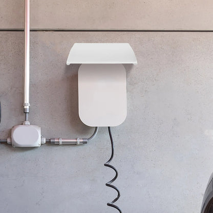 White Outdoor Ev Charger Cover Waterproof Dustproof Protector for Electric Vehicle Charging Pile Station