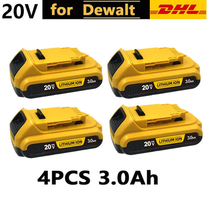 For DeWalt 20V Lithium Ion Batteries 20V 12Ah DCB203 Li Ion Battery Replacement DCB206 DCB205 DCB204 DCB200 Power Tools