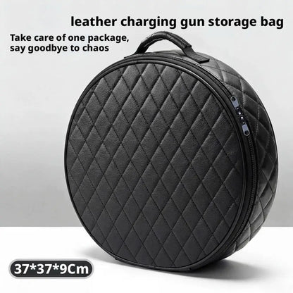 EV Car Charging Cable Storage Bag Round/Square Charging Units Bag Shockproof Anti Dust Charging Cable Carry Bag For Rechargeable