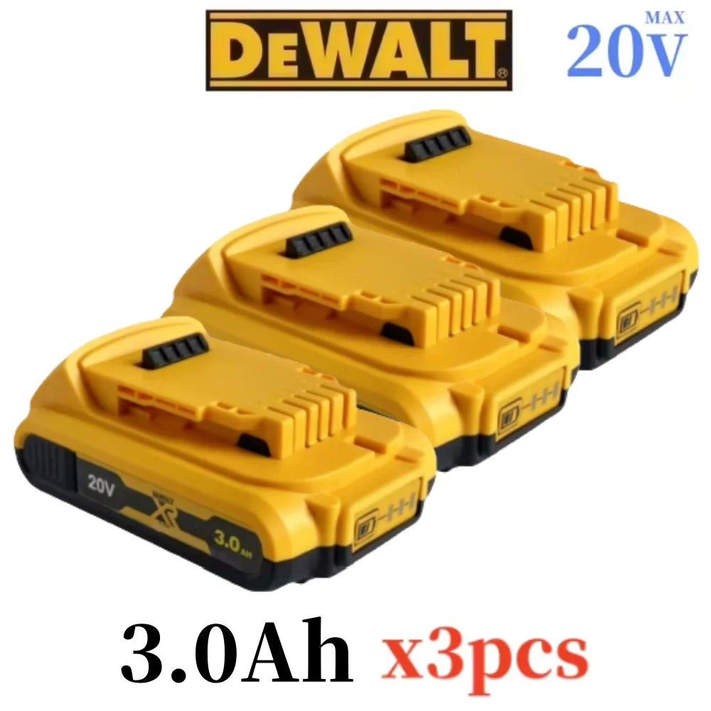 100% for DeWalt 18V 20V Max Lithium Batteries 20V 3Ah DCB203 Li ion Battery ReplacementDCB206 DCB205 DCB204 DCB200Power Tools