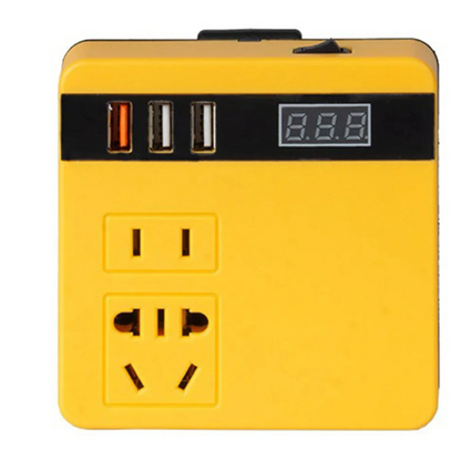Multifunction Power Inverter DC 18V to 220V Inverter Adapter Power Supply Inverter for Dewalt 18V 20V BatteryJKL