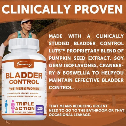 Bladder Control Supplement - Improves Urination Function, Supports Urinary Tract Health, Promotes Metabolism, Reduces Pain