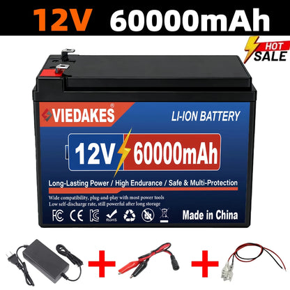 12V 200Ah LiFePO4 Lithium Battery, Deep 4000+ Cycle Built-in BMS for Camping Power Supply, Boat, Spray, E-Wheel, Fish Finder☽
