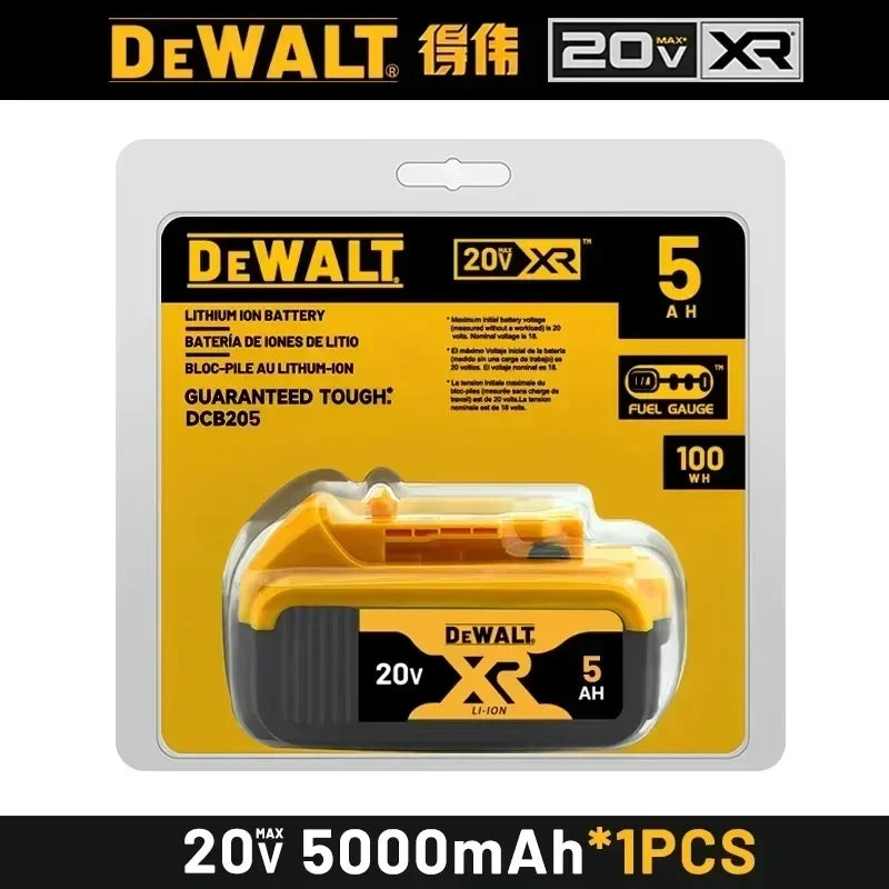 100% Genuine Dewalt 20V 6AH Battery, Rechargeable Lithium Ion Battery, Dewalt DCB200DCBL722/DCL050/DCF850Power Tool Replacement