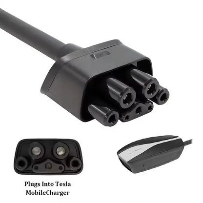 NEMA 6‑50 EV Charging Adapter 32A Compatible with 2nd‑Generation Mobile Portable EV Charger Fit Electric Vehicle Model 3 Y X S