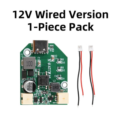 Electric Fan Circuit Universal Control Board 5V 2A to 9V/12V 3 Speed Adjustable Type-C Fast Charge PWM Boost Module Motherboard