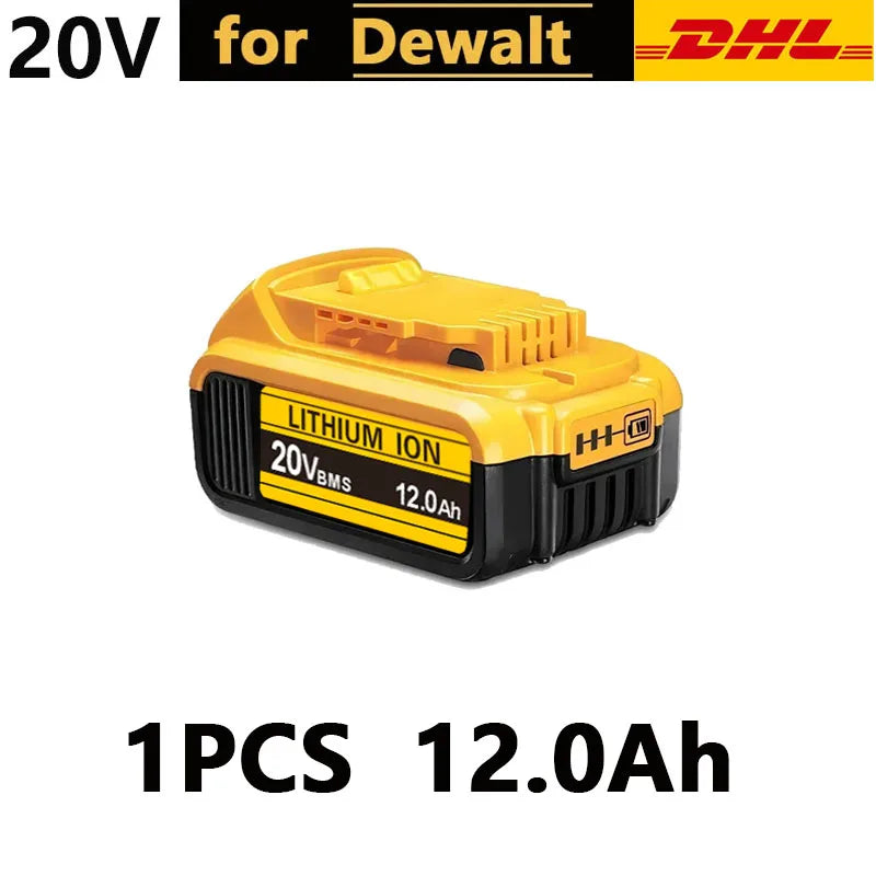 For DeWalt 20V Lithium Ion Batteries 20V 12Ah DCB203 Li Ion Battery Replacement DCB206 DCB205 DCB204 DCB200 Power Tools