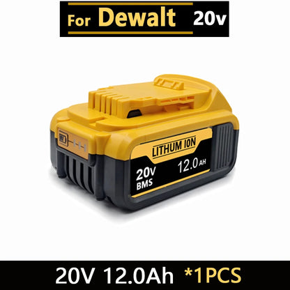 New High-power For DEWALT 20vbattery DCB200 DCB205 DCB206 * power tool 18V battery 3AH 8AH 12AH  batteries DCD805