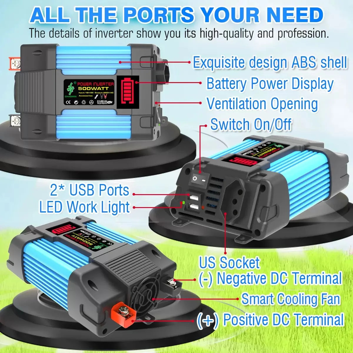 2000W All-in-One Solar Kit | 4000-6000W Inverter & Flexible Panel | 110V/220V Output for Home, Camping, Off-Grid Power