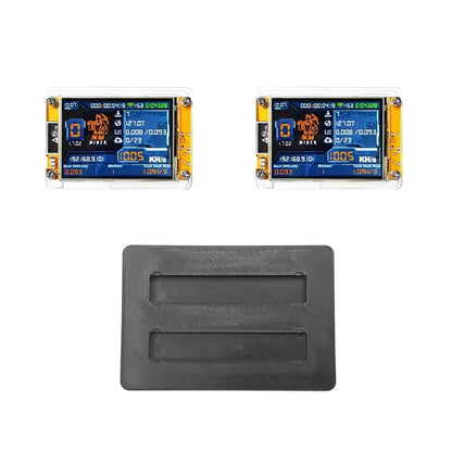New! Stand Upgraded 2200KH/S Nerdminer+ 2×1100KH/S Slots Bitcoin Crypto Solo Lottery Miner 2.8" Smart Display Harshrate Nmminer