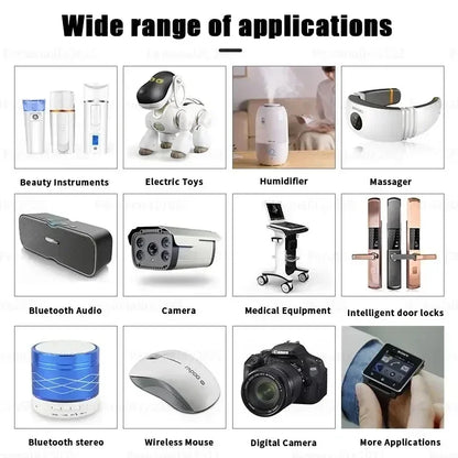 3.7V Lipo Battery Ph2.0 Plug Rechargeable Lithium Battery 3.7V For PS4 Humidifiers GPS Navigation  Bluetooth Speaker MP3 MP4