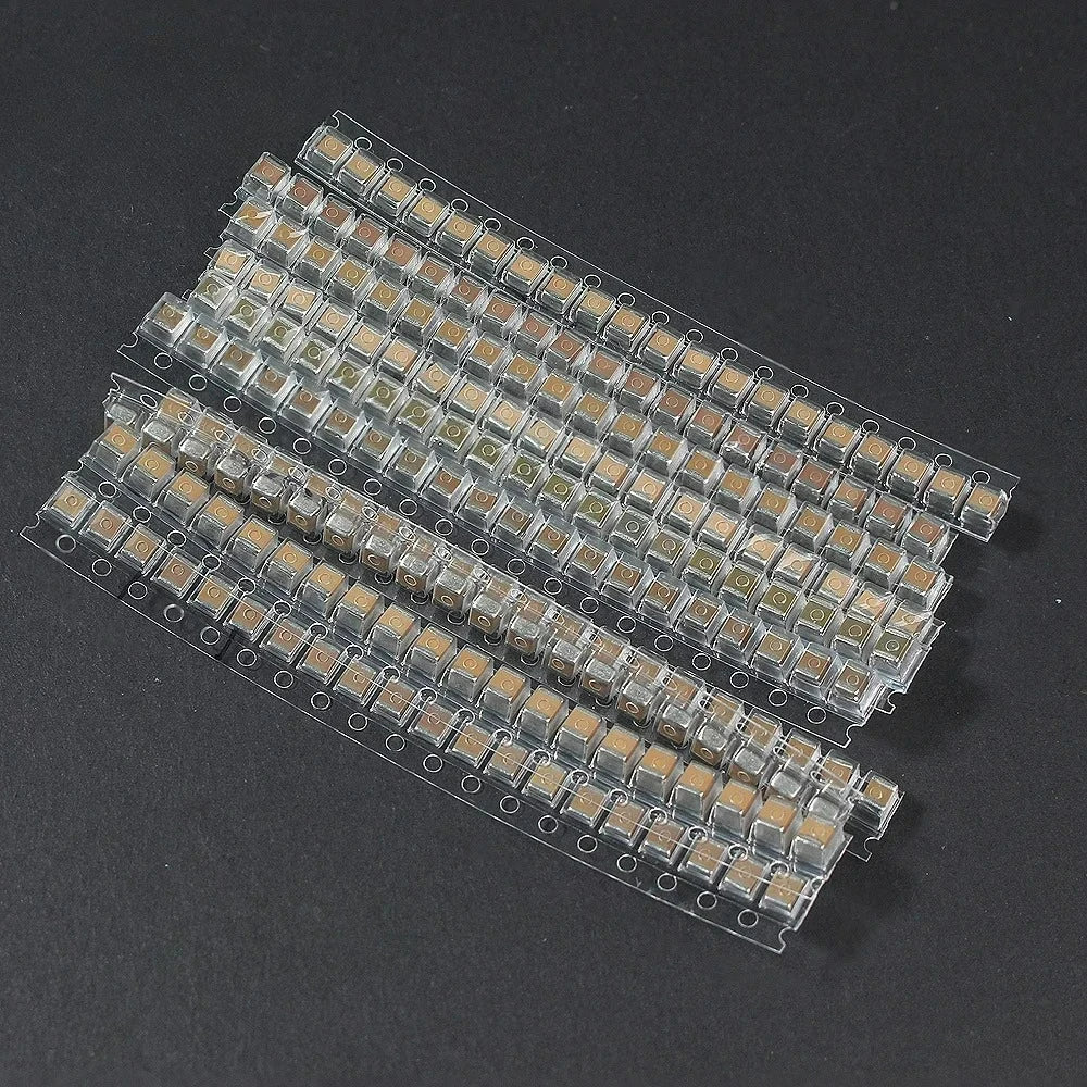 200pcs 1210 SMD Capacitor 6.3V 10V 16V 25V 50V 10 Kinds*20pcs Capacitors Pack 0.1UF 0.47UF 0.68UF 1UF 2.2UF 10UF 100UF