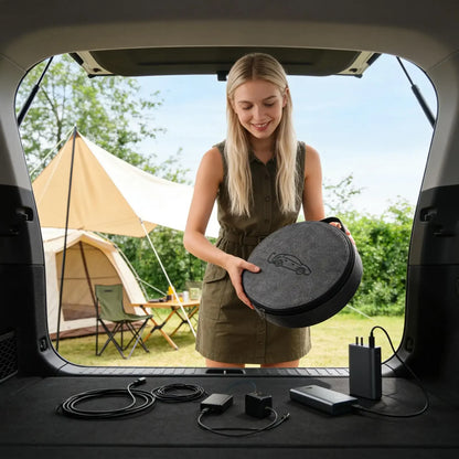 New Energy Vehicle Charging Gun Storage Bag Portable EV Charger Cable Bag Waterproof Auto EV Charging Jumper Storage Bag