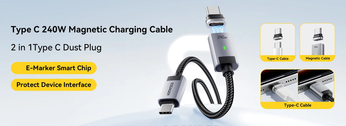 Essager 320W GaN Charger 8Port USB Type C Desktop Charging Station PD 100W Fast Charging For iPhone 17 16 15 iPad MacBook Laptop