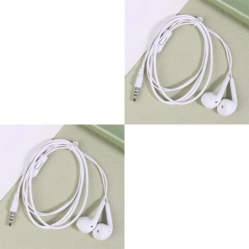 1/2/3pcs Universal 3.5mm Stereo In-Ear Headphones Sport Music Earbud Handfree Wired Headset Earphones with Mic For Xiaomi Huawei