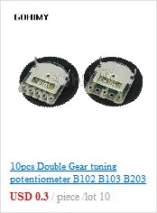 20PCS RM065 Trimmer Potentiometer Adjustable Resistor 500R 1K 5K 10K 20K 50K 100K 200K 500K 1M RM-065 Variable Resistors