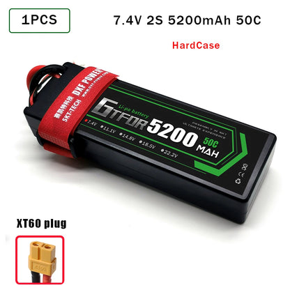 Batteries Lipo 7.4V 11.1V 15.2V 14.8V 22.2V 2S 3S 4S 6S 5200Mah 7000mAh 9200mAh 10000mAh for RC Car Truck Evader BX Truggy