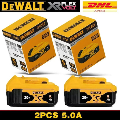 100% Original DeWalt Batteries 20V 6000mAh Li Ion Battery For DCB206 DCB205 DCB204 DCB200 DeWalt Power Tools Air Transport