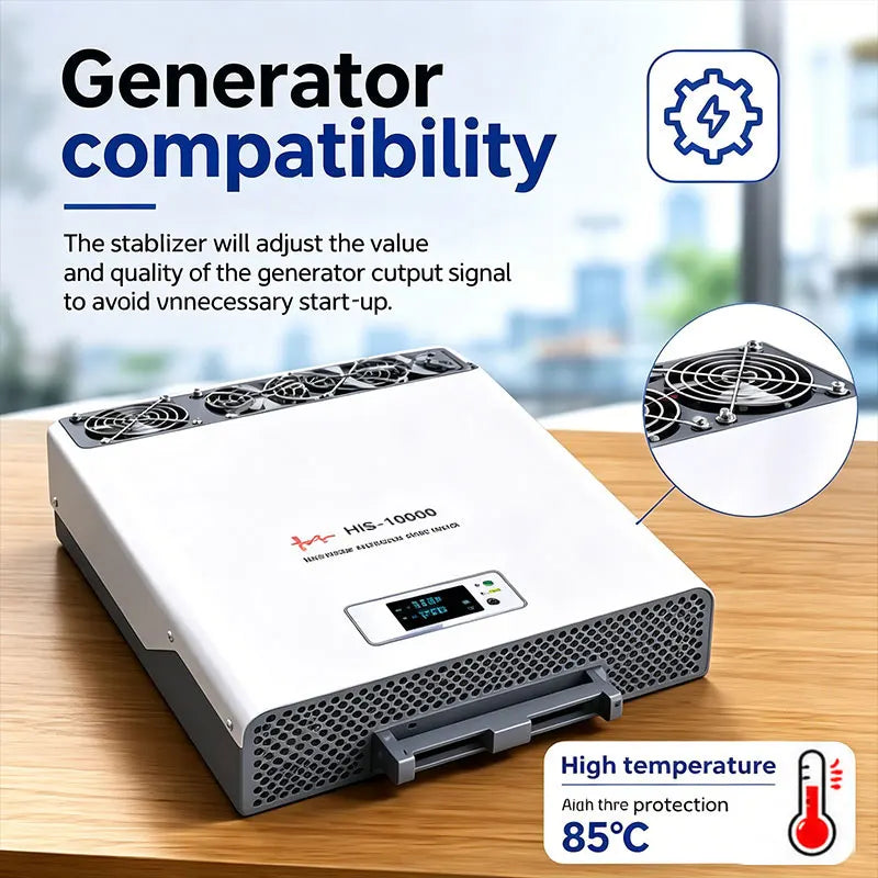 10kW Inverter Voltage Stabilizer | 90-310V Wide Range Input, 220-230V Stable Output | Precise & Fast for Home and Industry